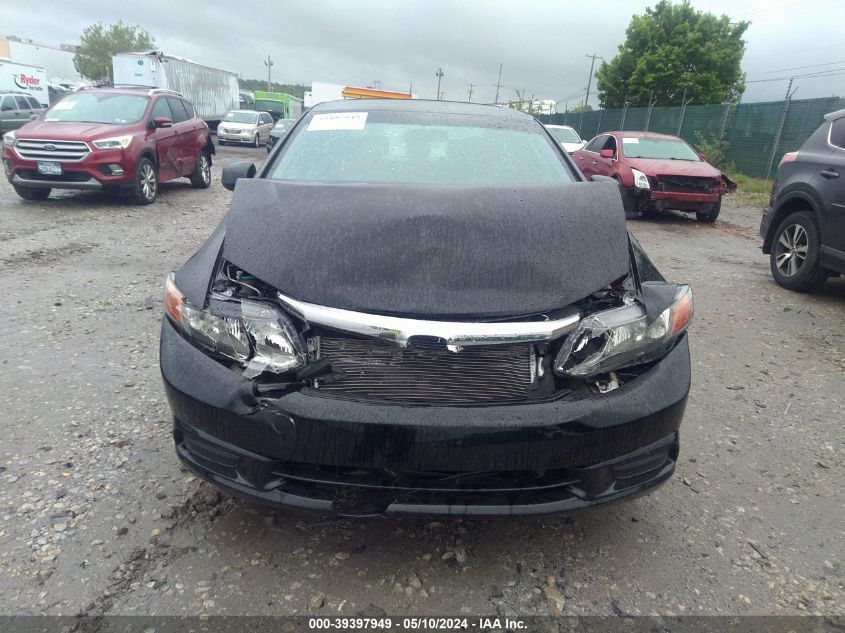 2012 Honda Civic Ex VIN: 19XFB2F87CE331179 Lot: 39397949