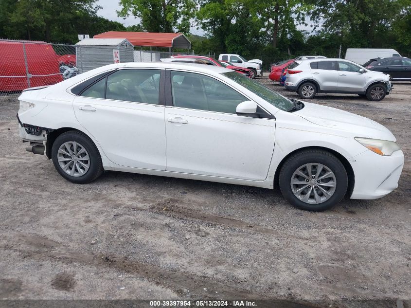 2016 Toyota Camry Le VIN: 4T4BF1FK7GR537586 Lot: 39397954