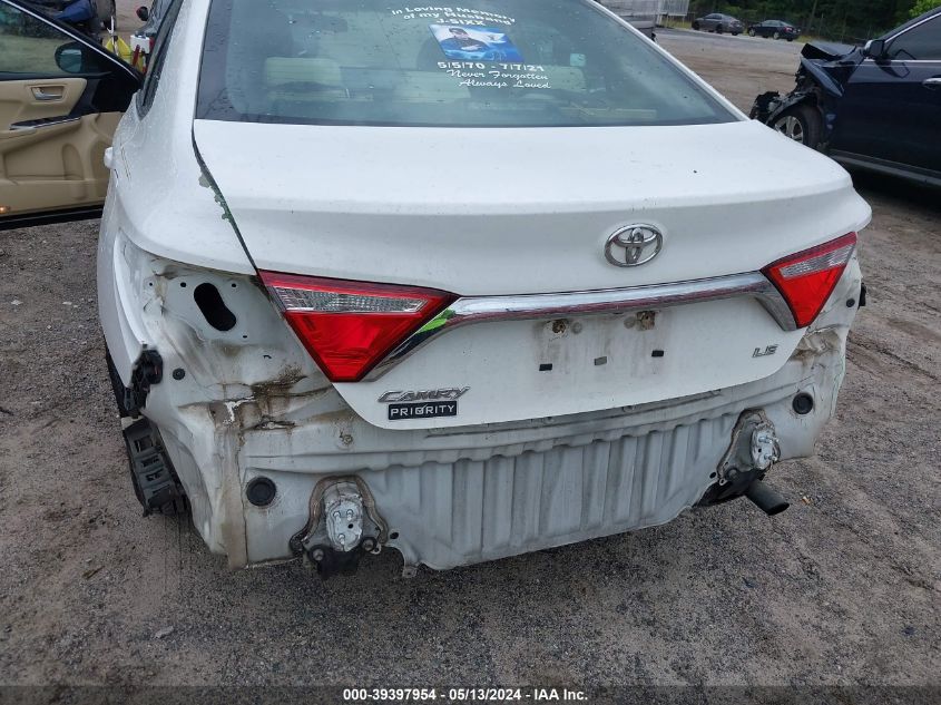 2016 Toyota Camry Le VIN: 4T4BF1FK7GR537586 Lot: 39397954