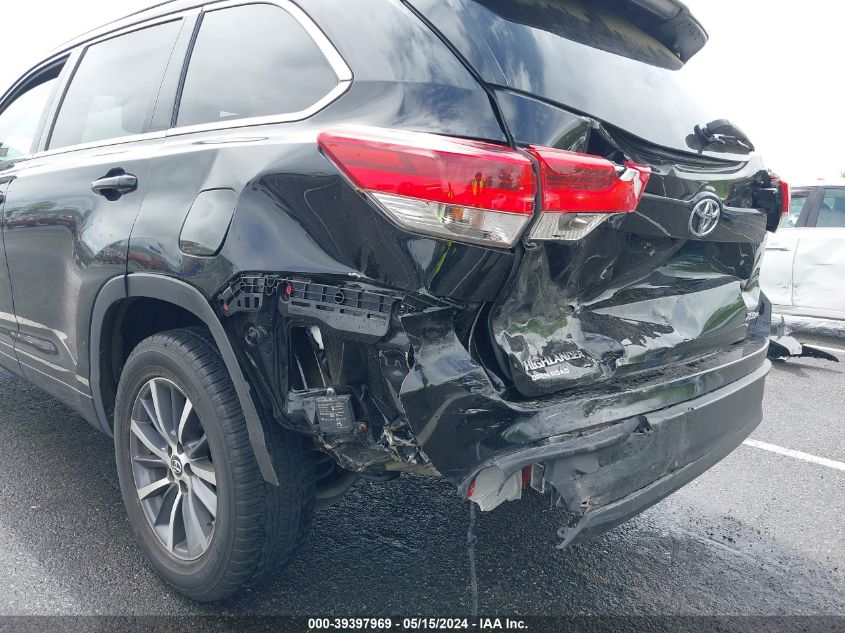 2017 Toyota Highlander Xle VIN: 5TDJZRFH3HS432134 Lot: 39397969