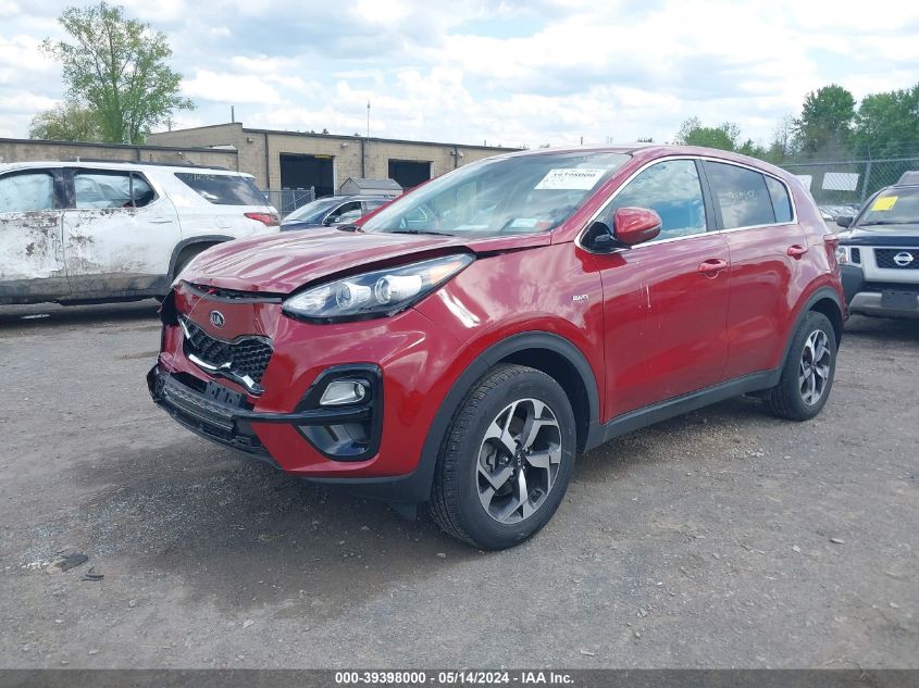 2021 KIA SPORTAGE 2.4L I-4 DI, DOHC, V(VIN: KNDPMCAC8M7921960