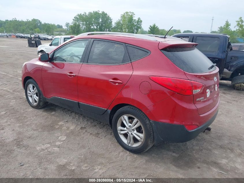 2013 Hyundai Tucson Gls VIN: KM8JUCAC7DU555198 Lot: 39398004