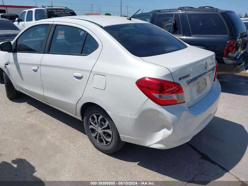 2017 Mitsubishi Mirage G4 Es VIN: ML32F3FJ0HHF15706 Lot: 39398005