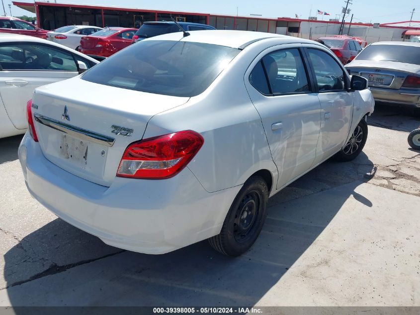 2017 Mitsubishi Mirage G4 Es VIN: ML32F3FJ0HHF15706 Lot: 39398005