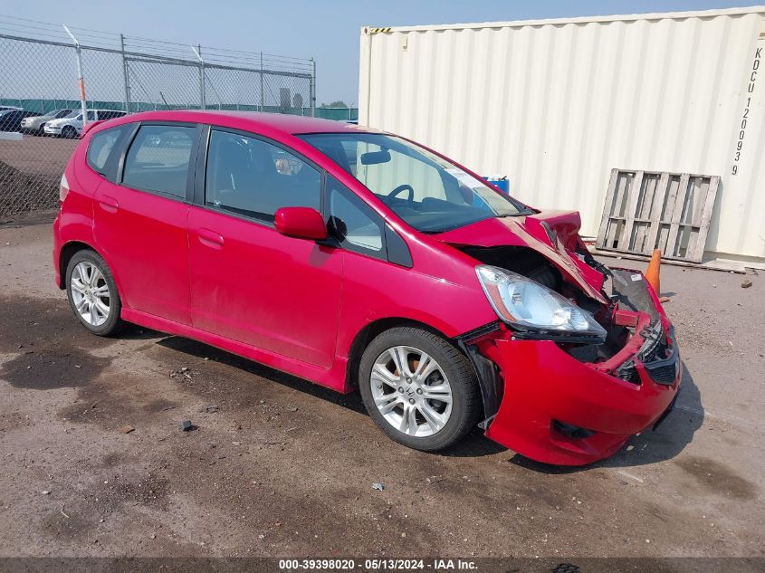 2009 Honda Fit Sport VIN: JHMGE88489S038906 Lot: 39398020