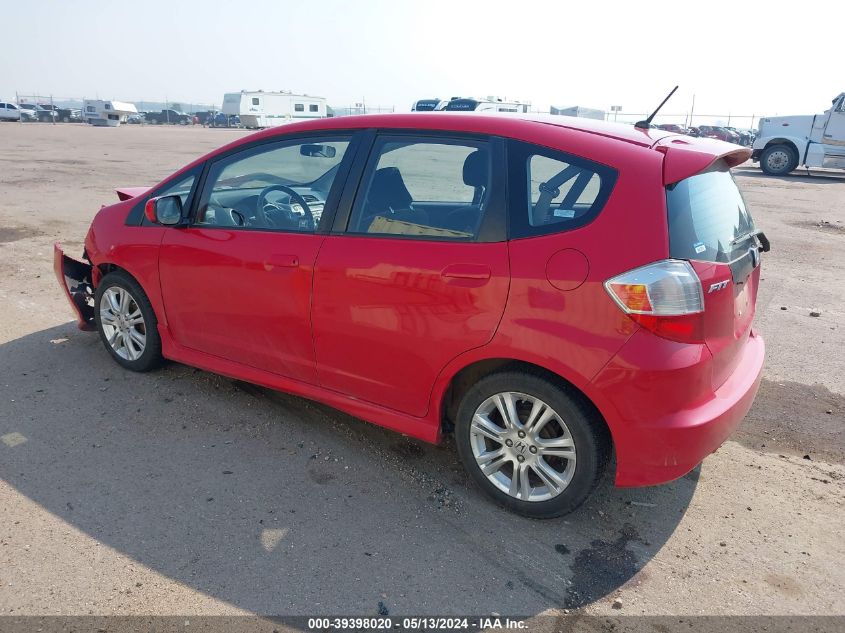 2009 Honda Fit Sport VIN: JHMGE88489S038906 Lot: 39398020