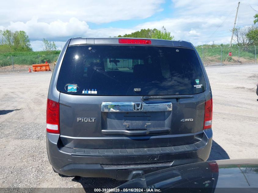 2012 Honda Pilot Ex VIN: 5FNYF4H44CB086547 Lot: 39398028