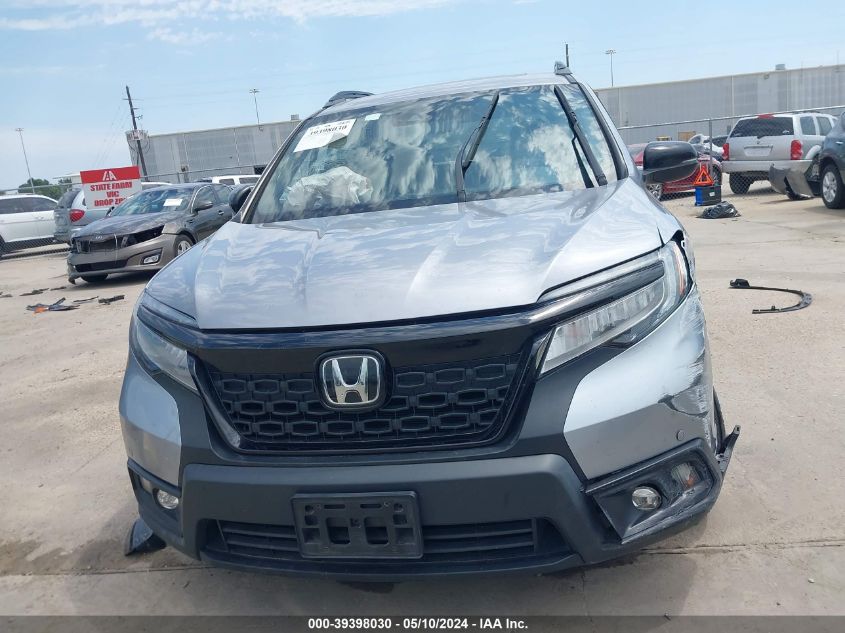 2021 Honda Passport 2Wd Touring VIN: 5FNYF7H94MB002595 Lot: 39398030