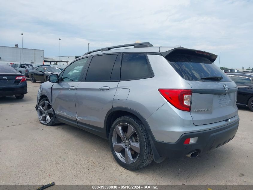 2021 Honda Passport 2Wd Touring VIN: 5FNYF7H94MB002595 Lot: 39398030