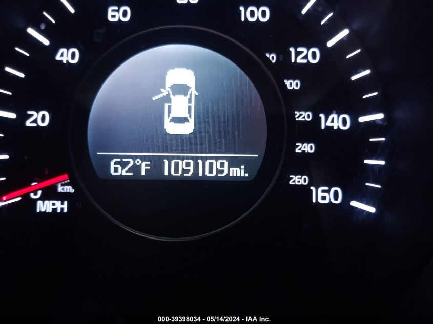 2015 Kia Optima Lx VIN: 5XXGM4A72FG417472 Lot: 39398034