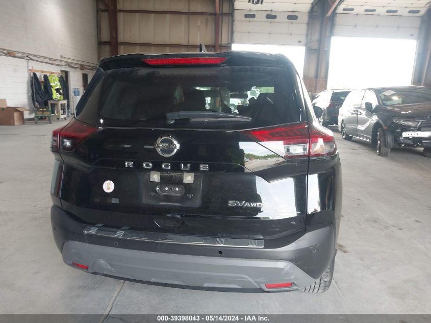 2021 Nissan Rogue Sv Intelligent Awd VIN: JN8AT3BBXMW217204 Lot: 39398043