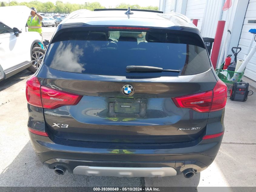 2019 BMW X3 xDrive30I VIN: 5UXTR9C57KLE13194 Lot: 39398049