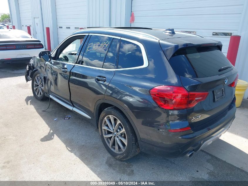 2019 BMW X3 xDrive30I VIN: 5UXTR9C57KLE13194 Lot: 39398049