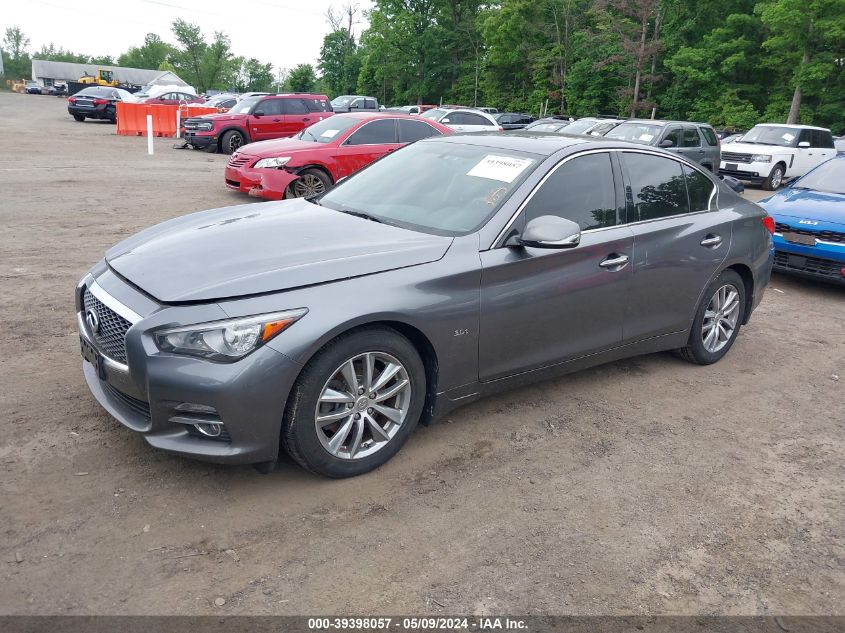 2016 Infiniti Q50 3.0T Premium VIN: JN1EV7AR0GM346357 Lot: 39398057