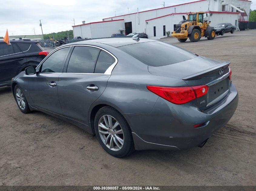 2016 Infiniti Q50 3.0T Premium VIN: JN1EV7AR0GM346357 Lot: 39398057