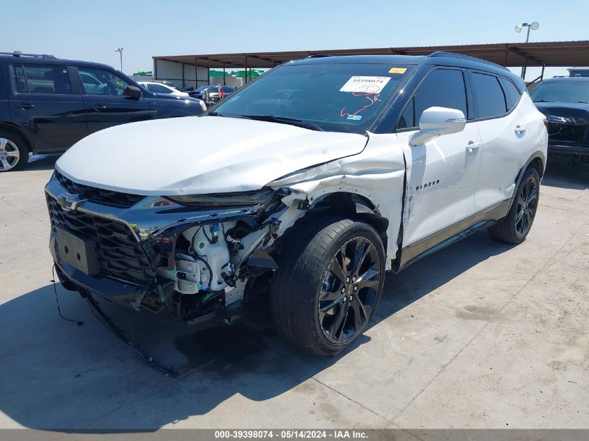 2022 Chevrolet Blazer Fwd Rs VIN: 3GNKBERS5NS232587 Lot: 39398074