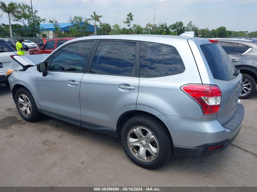 2016 Subaru Forester 2.5I VIN: JF2SJAAC2GG540862 Lot: 39398095