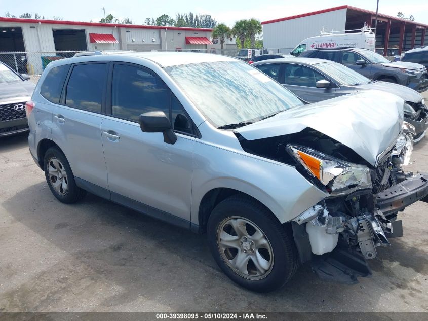 2016 Subaru Forester 2.5I VIN: JF2SJAAC2GG540862 Lot: 39398095