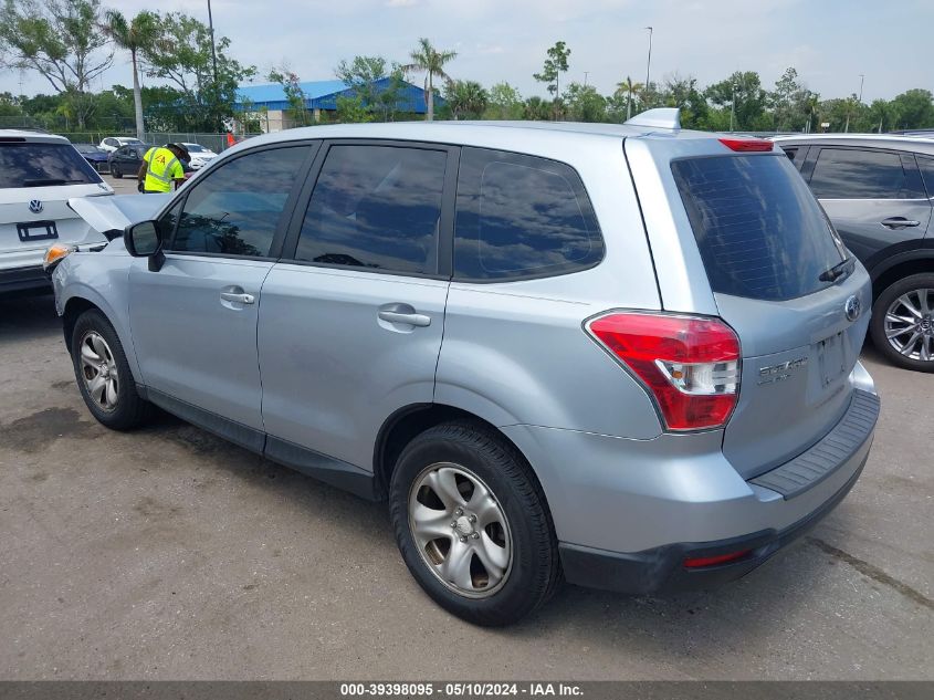 2016 Subaru Forester 2.5I VIN: JF2SJAAC2GG540862 Lot: 39398095