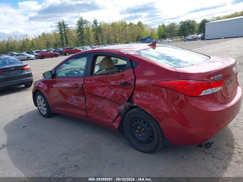 2013 Hyundai Elantra Gls VIN: KMHDH4AE9DU484000 Lot: 39398097