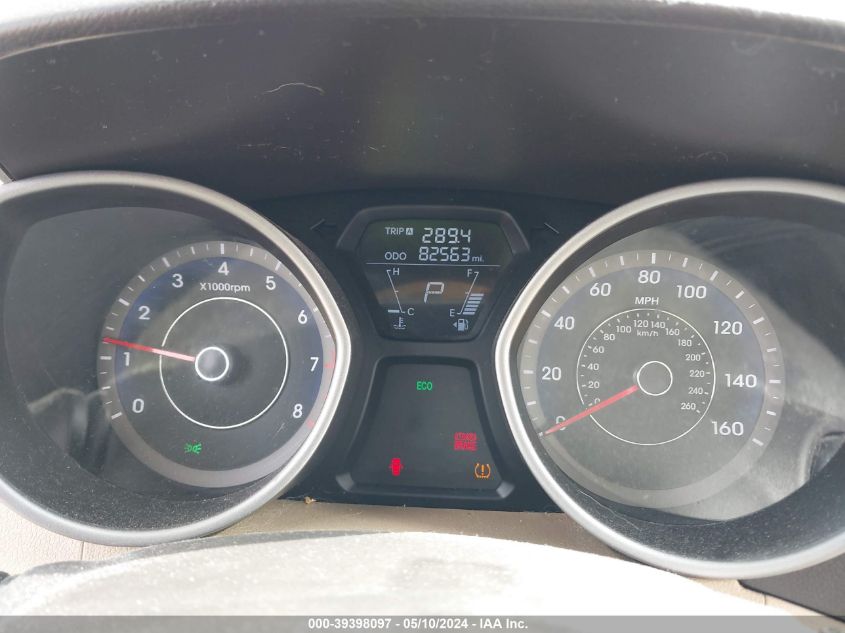 2013 Hyundai Elantra Gls VIN: KMHDH4AE9DU484000 Lot: 39398097