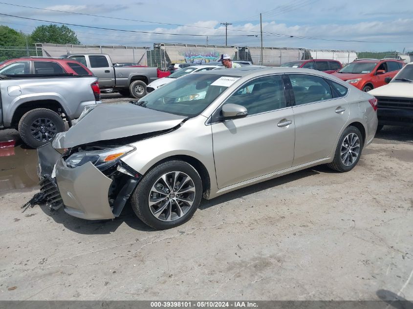 2016 Toyota Avalon Xle Premium VIN: 4T1BK1EB6GU238324 Lot: 39398101