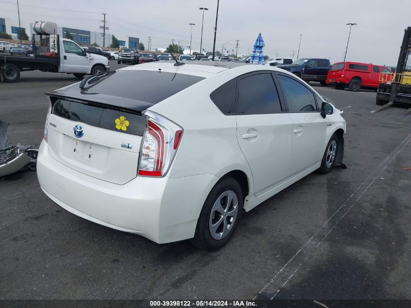 2015 Toyota Prius Three VIN: JTDKN3DUXF0445539 Lot: 39398122