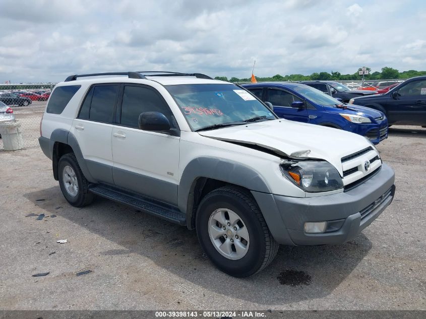 2003 Toyota 4Runner Sr5 V6 VIN: JTEZU14R330003470 Lot: 39398143