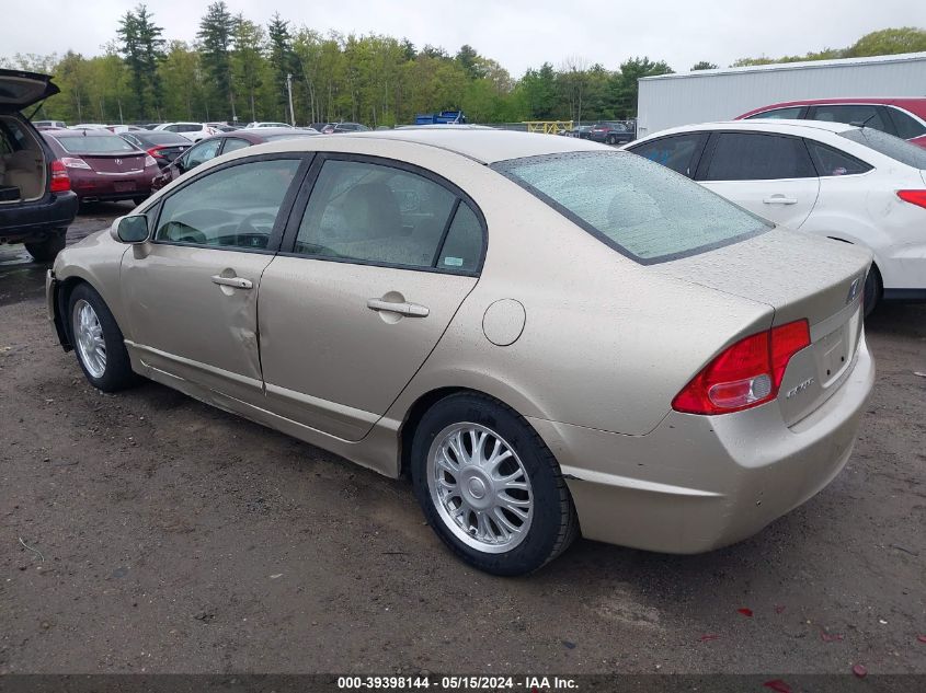 2008 Honda Civic Lx VIN: 1HGFA16568L068704 Lot: 39398144