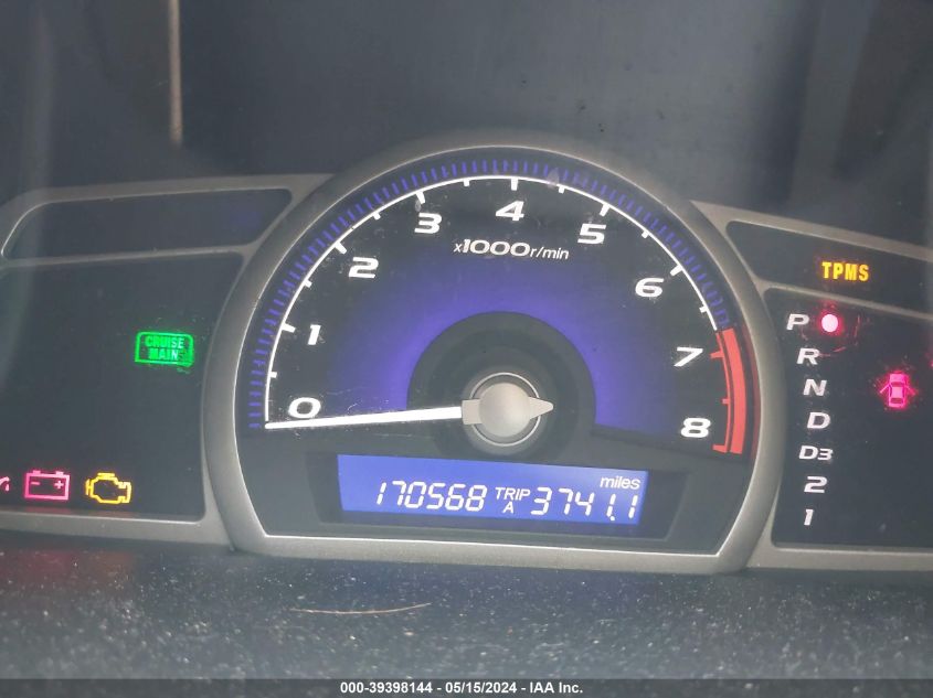 2008 Honda Civic Lx VIN: 1HGFA16568L068704 Lot: 39398144