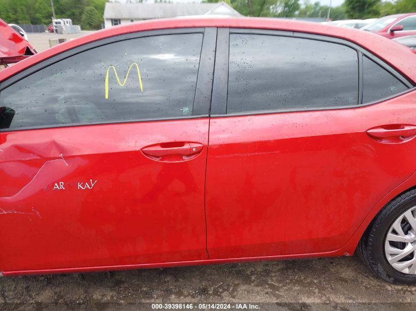 2018 TOYOTA COROLLA LE - 2T1BURHE6JC004563
