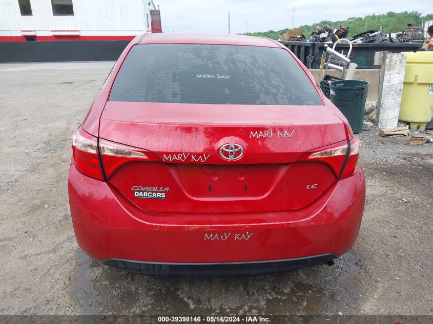 2018 TOYOTA COROLLA LE - 2T1BURHE6JC004563