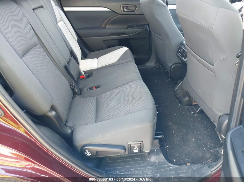 2019 Toyota Highlander Le VIN: 5TDBZRFH7KS963106 Lot: 39398163