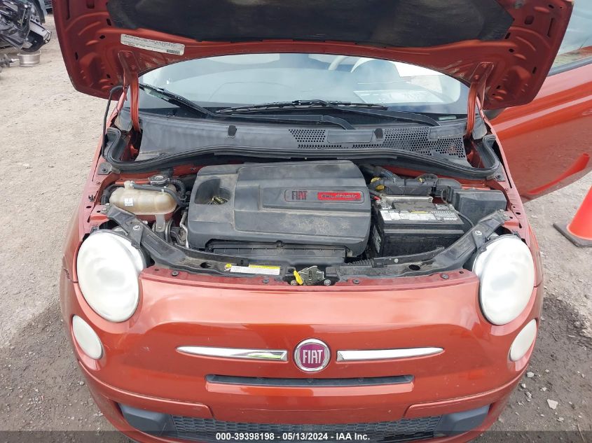 2012 Fiat 500C Pop VIN: 3C3CFFDR3CT169044 Lot: 39398198