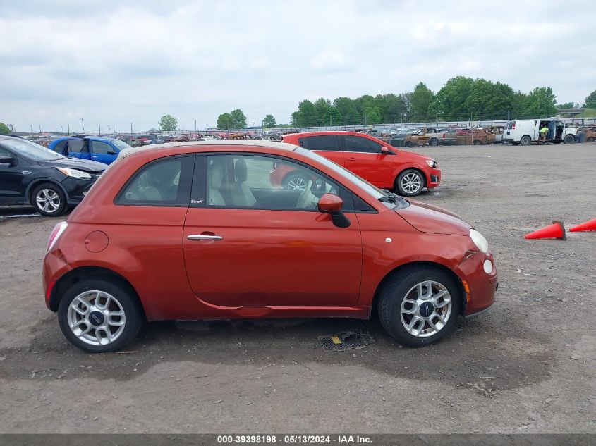 2012 Fiat 500C Pop VIN: 3C3CFFDR3CT169044 Lot: 39398198