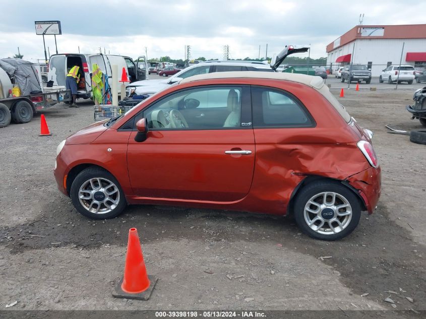 2012 Fiat 500C Pop VIN: 3C3CFFDR3CT169044 Lot: 39398198