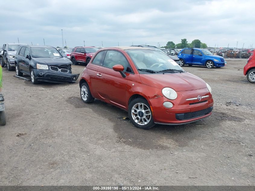 2012 Fiat 500C Pop VIN: 3C3CFFDR3CT169044 Lot: 39398198