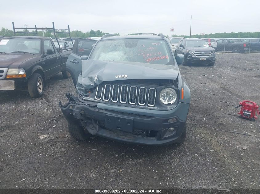 2018 Jeep Renegade Latitude 4X4 VIN: ZACCJBBB7JPG99109 Lot: 39398202