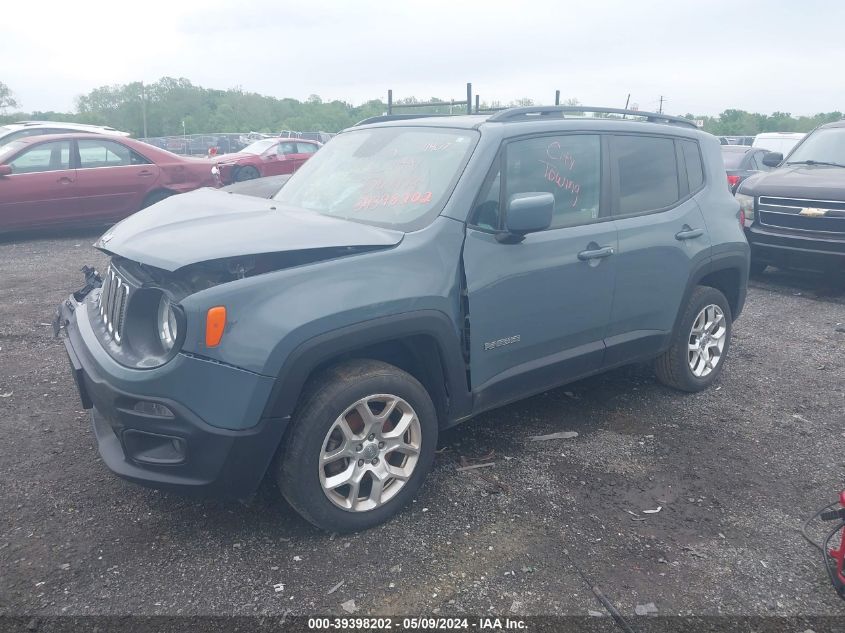 2018 Jeep Renegade Latitude 4X4 VIN: ZACCJBBB7JPG99109 Lot: 39398202