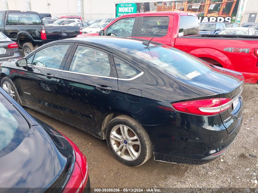 2018 Ford Fusion Hybrid S VIN: 3FA6P0UU2JR122546 Lot: 39398206