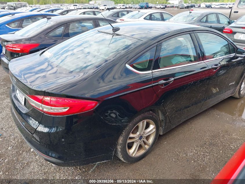 2018 Ford Fusion Hybrid S VIN: 3FA6P0UU2JR122546 Lot: 39398206