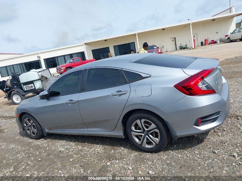 2018 Honda Civic Lx VIN: 19XFC2F58JE011157 Lot: 39398210