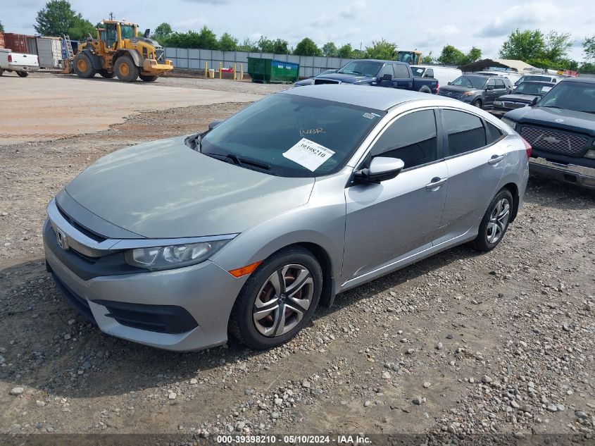 2018 Honda Civic Lx VIN: 19XFC2F58JE011157 Lot: 39398210