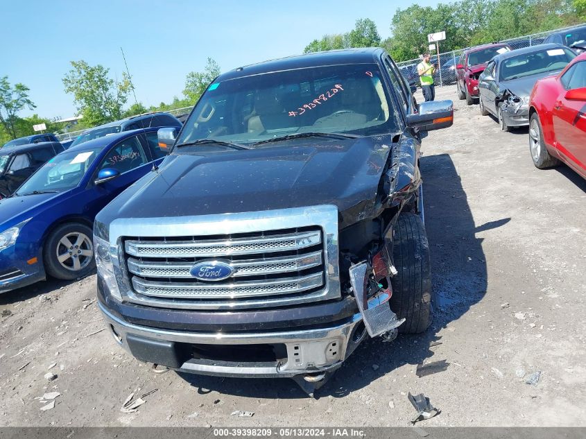 2013 Ford F-150 Lariat VIN: 1FTFW1ET3DKF64382 Lot: 39398209