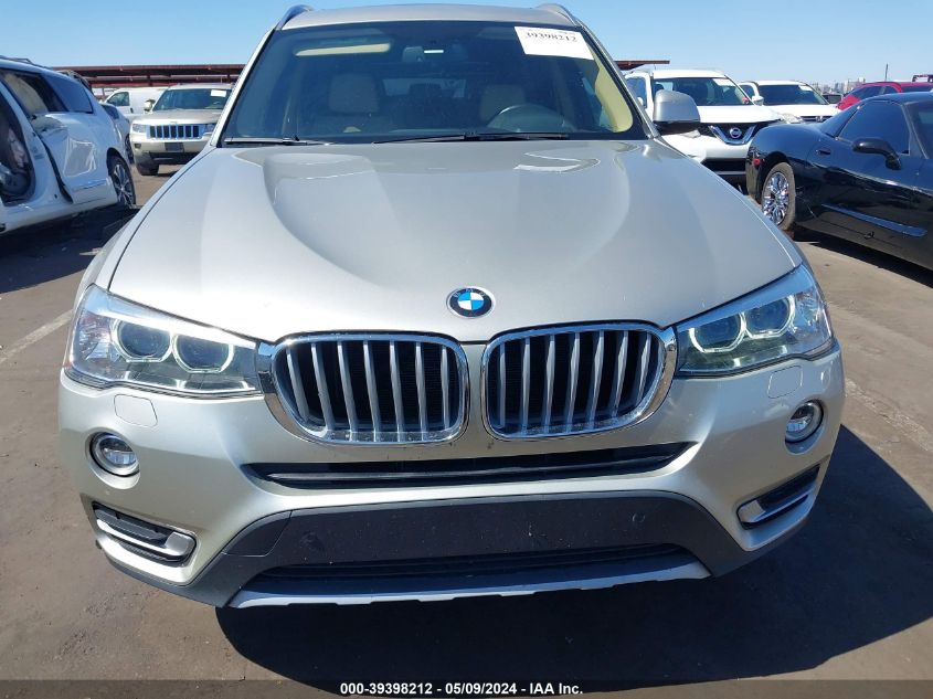 2017 BMW X3 XDRIVE28I - 5UXWX9C50H0T13268