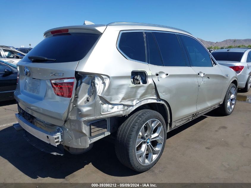 2017 BMW X3 xDrive28I VIN: 5UXWX9C50H0T13268 Lot: 39398212