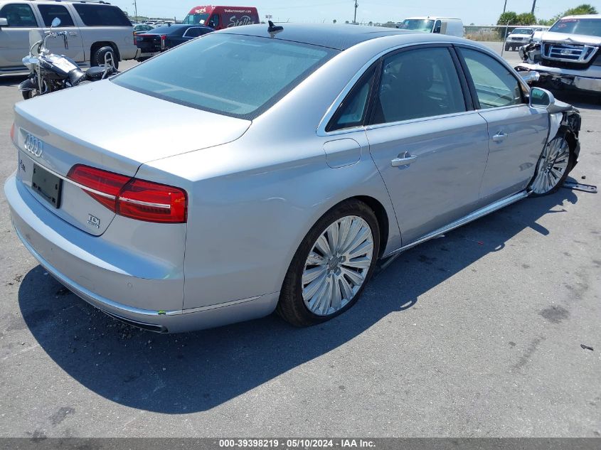 2015 Audi A8 L 3.0 Tdi VIN: WAU3MAFD6FN021428 Lot: 39398219