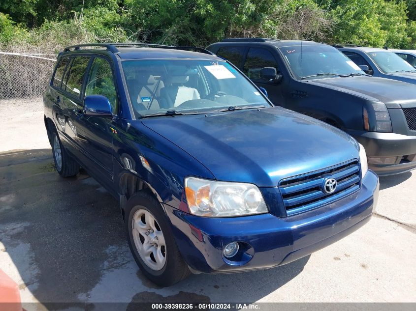 2007 Toyota Highlander VIN: JTEDD21A870166071 Lot: 39398236