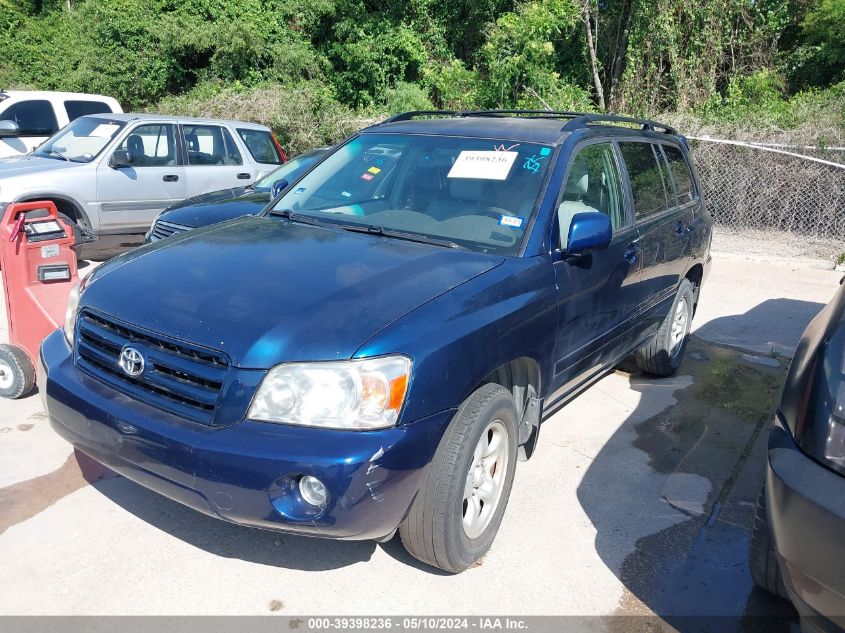 2007 Toyota Highlander VIN: JTEDD21A870166071 Lot: 39398236