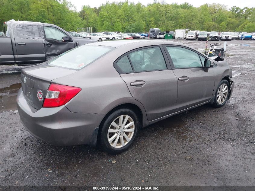 2012 Honda Civic Ex VIN: 19XFB2F80CE380904 Lot: 39398244